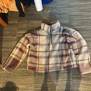 pink plaid fleece